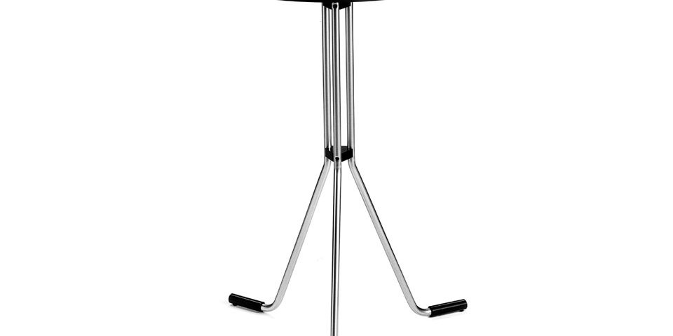 Modern high black bar table made by Altek Italia Design