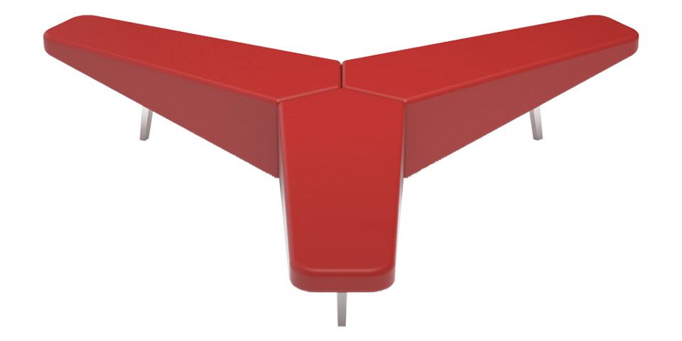 Waiting room modular bench made by Altek Italia Design