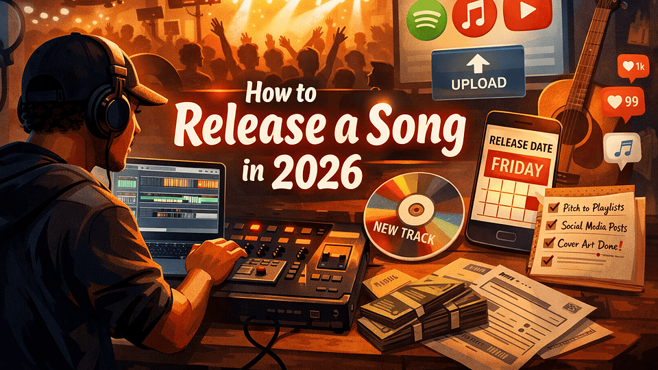 Independent musician planning a song release campaign in 2026 — distribution, Spotify pitch, marketing assets and release-day checklist