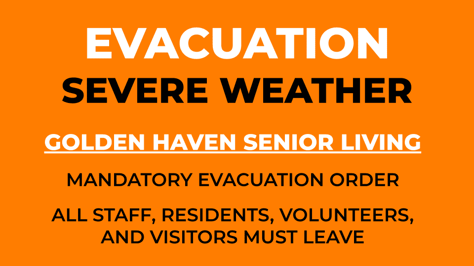 example emergency evacuation notice