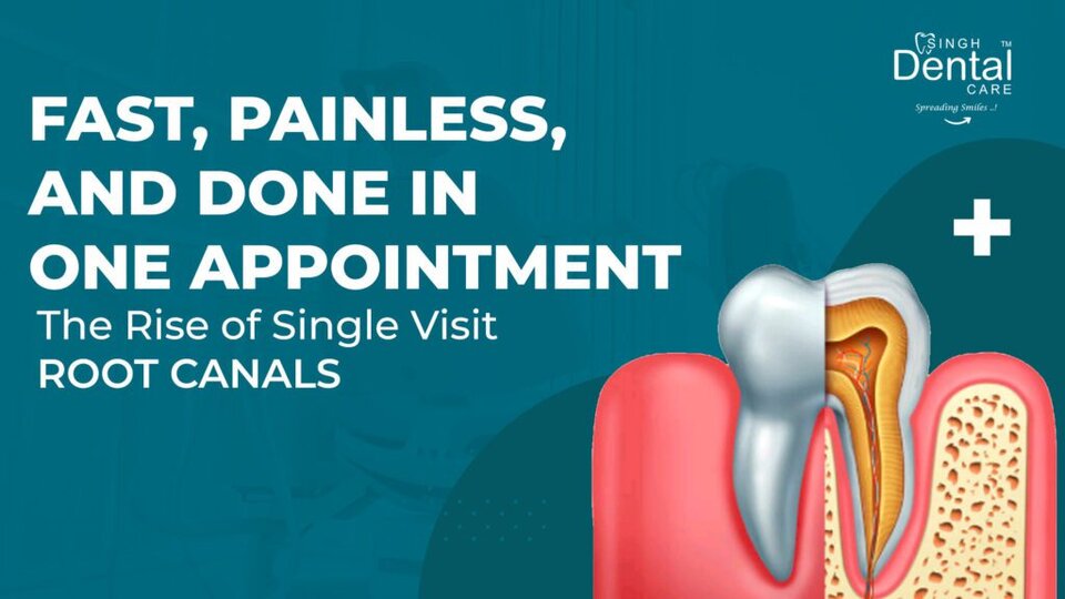 Single visit root canal