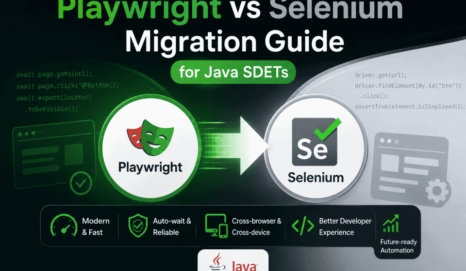 Playwright vs Selenium Migration Guide for Java SDETs