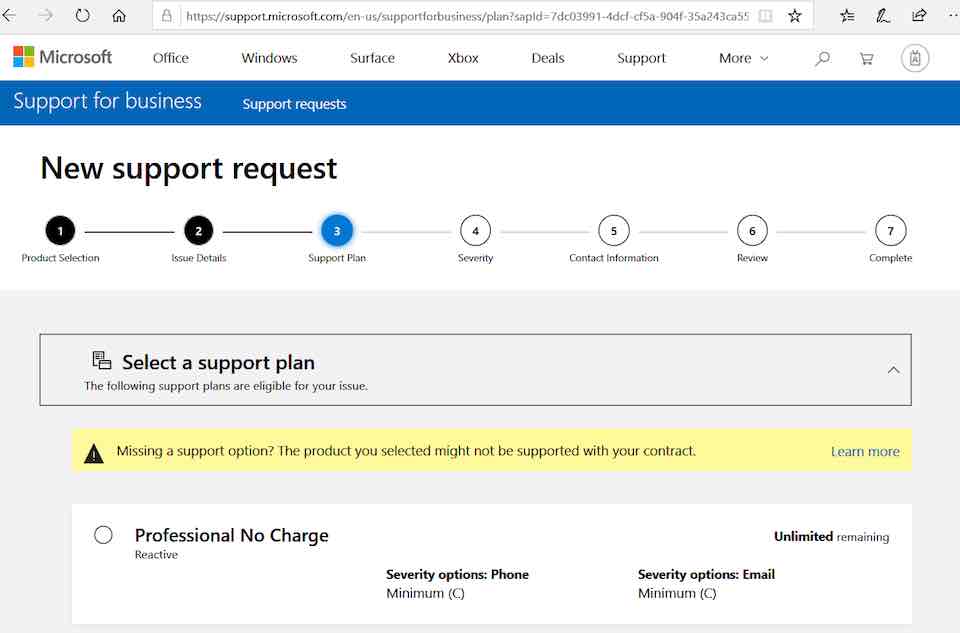Microsoft Support