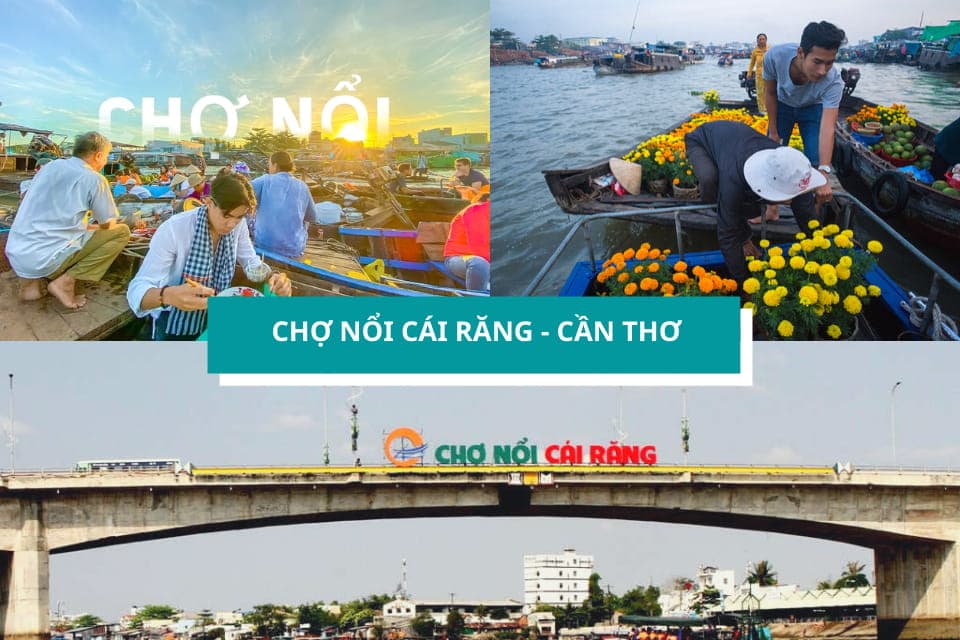 Chợ Nổi Cải Răng Cần Thơ