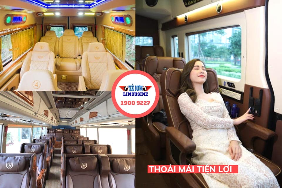 Không gian trên xe Limousine rộng rãi thoải mái