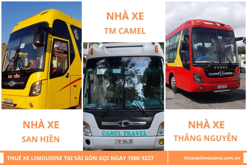 Nhà xe TM Camel, Nhà xe San Hiền và Nhà xe Thắng Nguyễn
