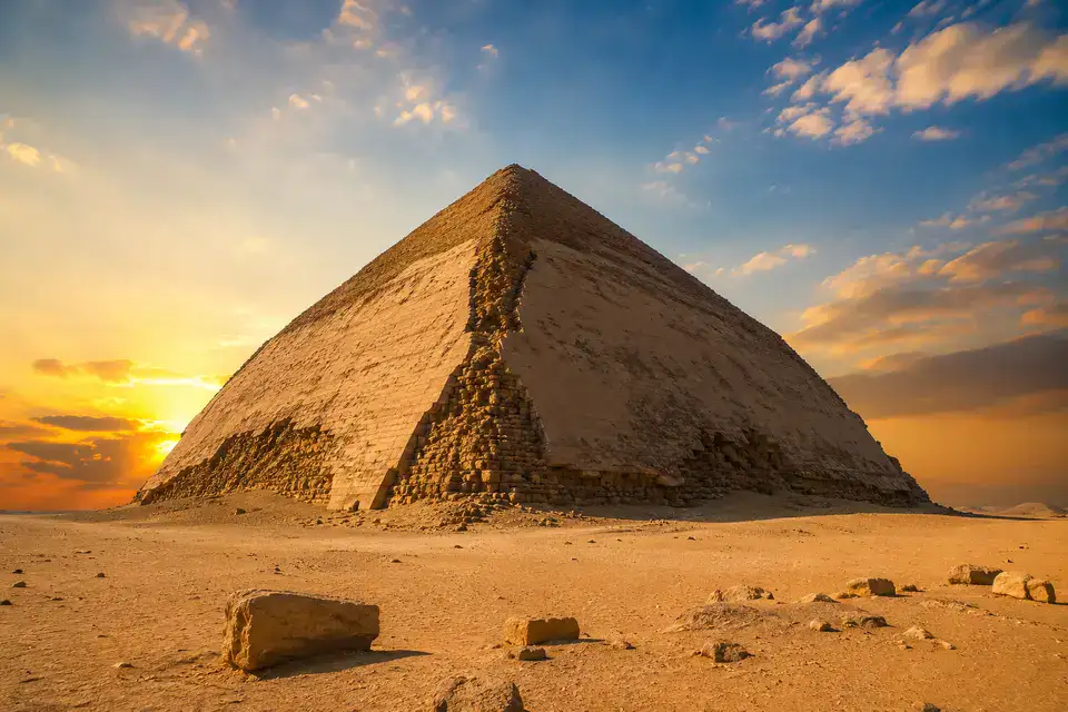 Dahshur pyramid field near Memphis and Saqqara
