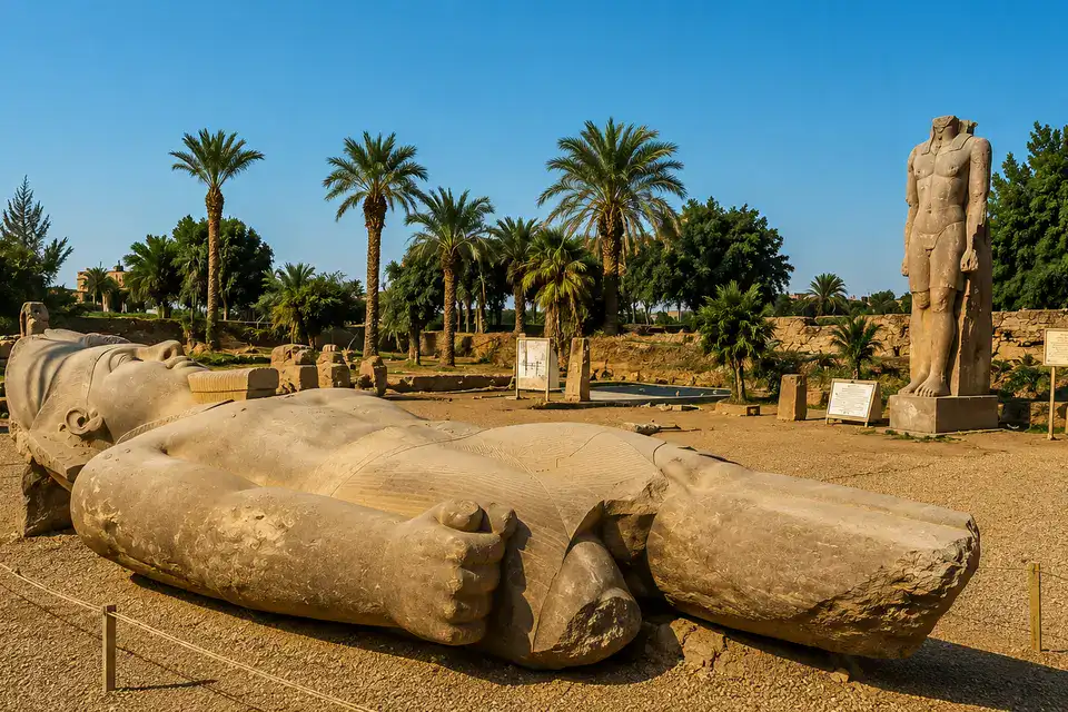 Memphis open-air museum during a Memphis and Saqqara Tour