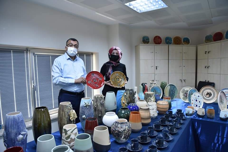 Seramik Atölyesi üretime devam ediyor