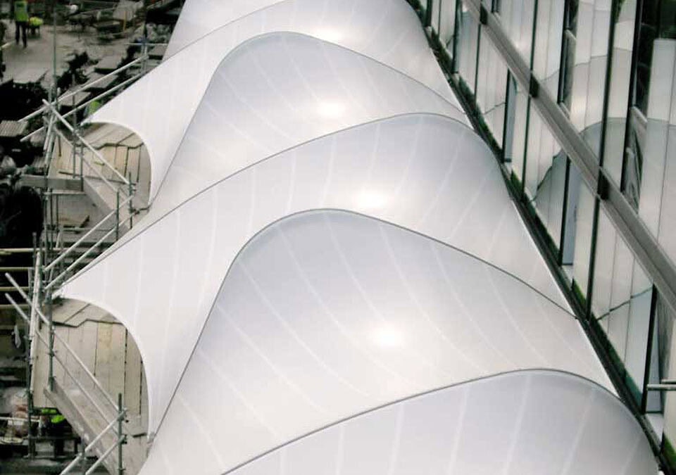 kanopi membrane, puncak, arsitektur modern