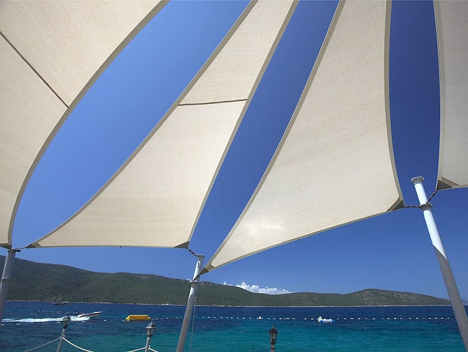 kanopi membrane, puncak, arsitektur modern