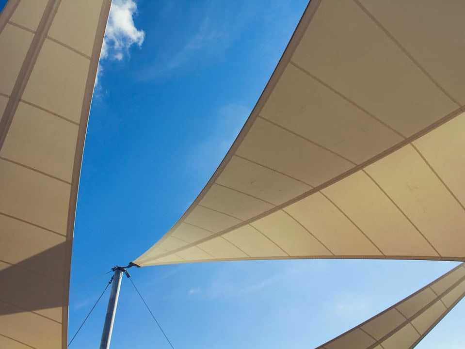 kanopi membrane, puncak, arsitektur modern