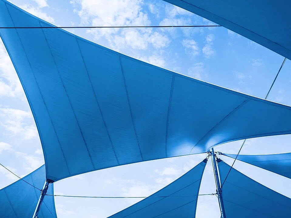 kanopi membrane, puncak, arsitektur modern