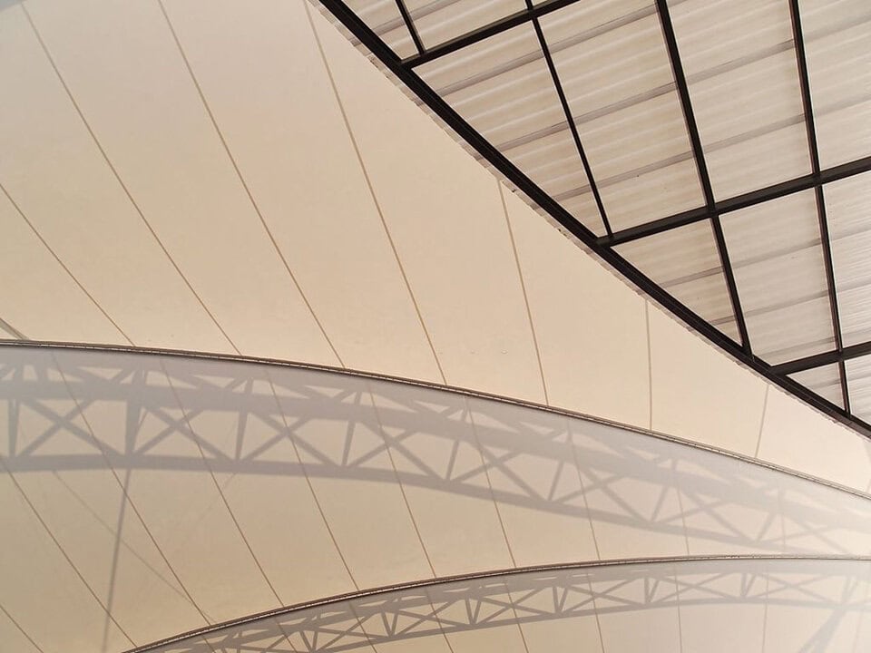 kanopi membrane, puncak, arsitektur modern