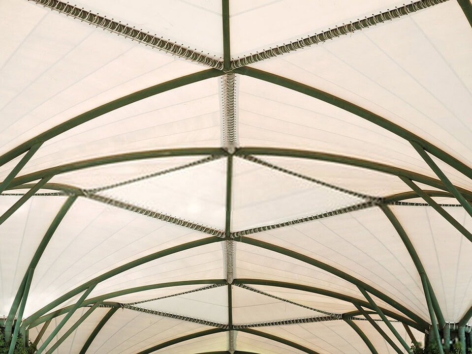 kanopi membrane, puncak, arsitektur modern