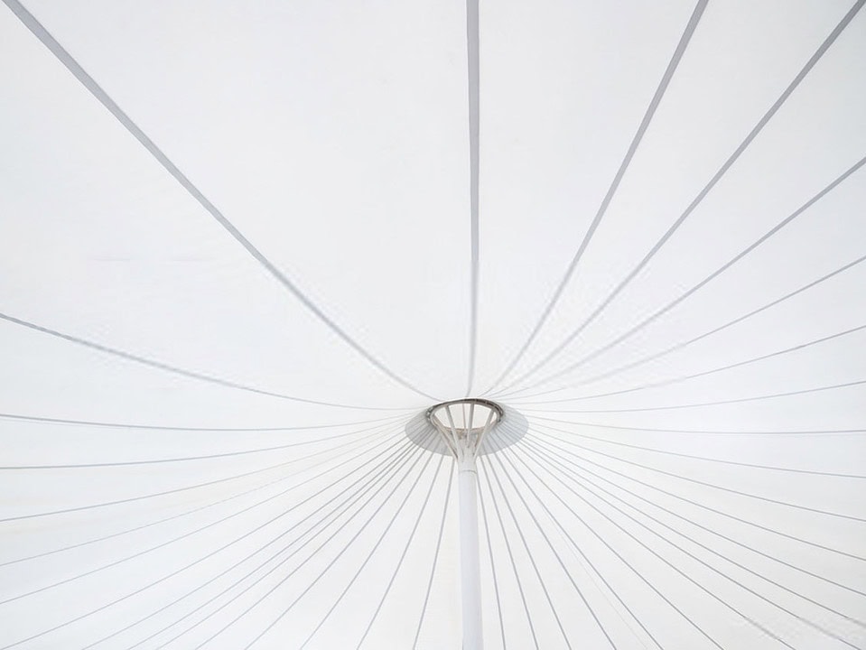 kanopi membrane, puncak, arsitektur modern