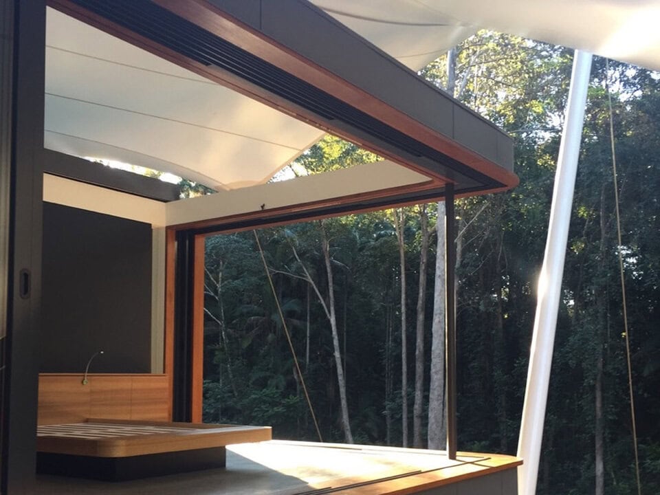 kanopi membrane, puncak, arsitektur modern