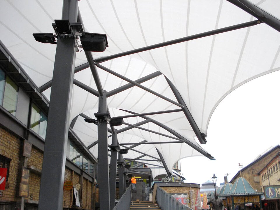 kanopi membrane, puncak, arsitektur modern