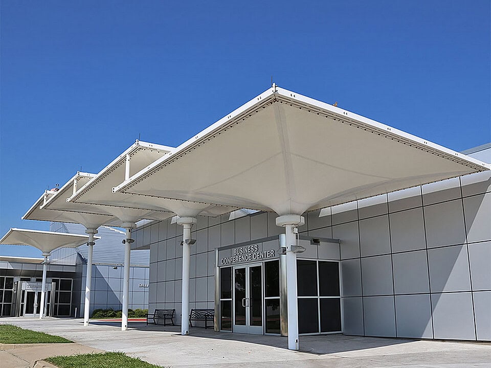 kanopi membrane, puncak, arsitektur modern