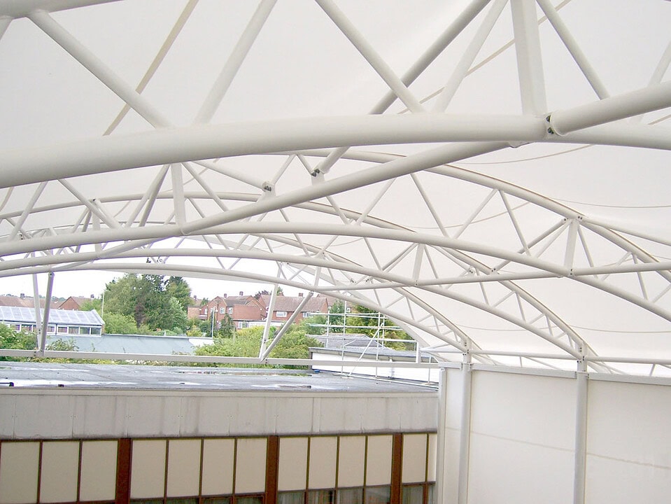 kanopi membrane, puncak, arsitektur modern