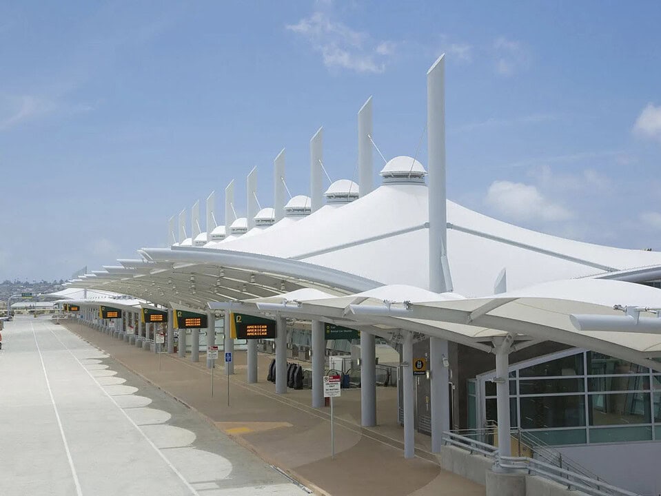 kanopi membrane, puncak, arsitektur modern