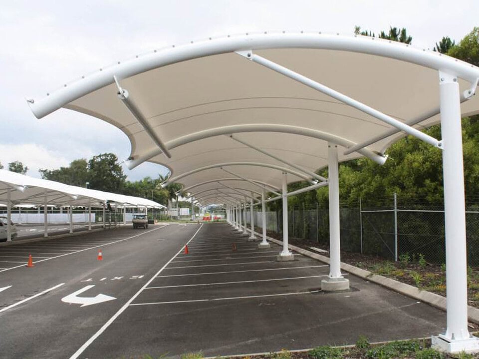 kanopi membrane, puncak, arsitektur modern