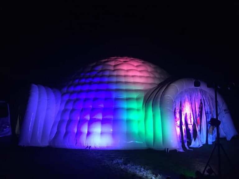Iglo in ledverlichting
