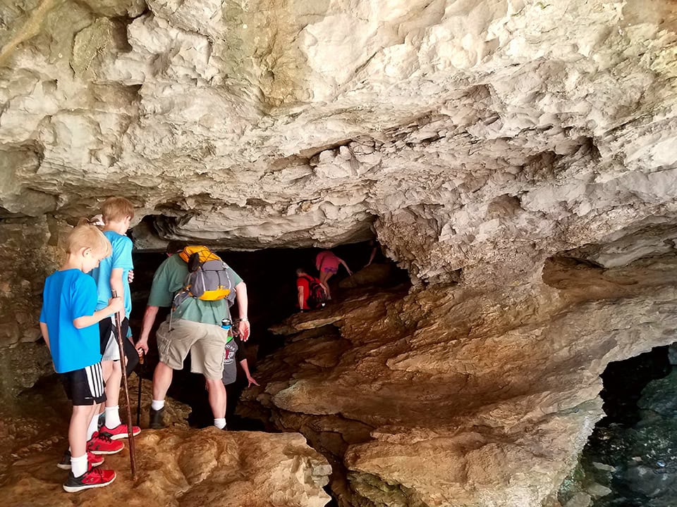 family hiking