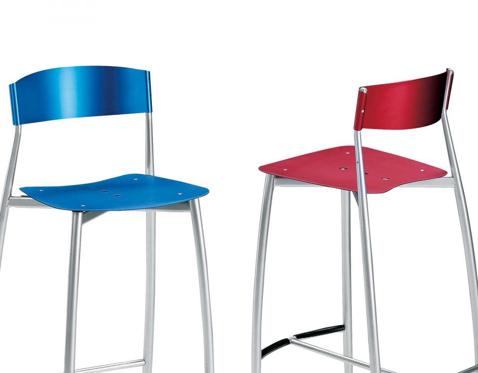 baba sgabelli in alluminio di sergio mian per altek italia design