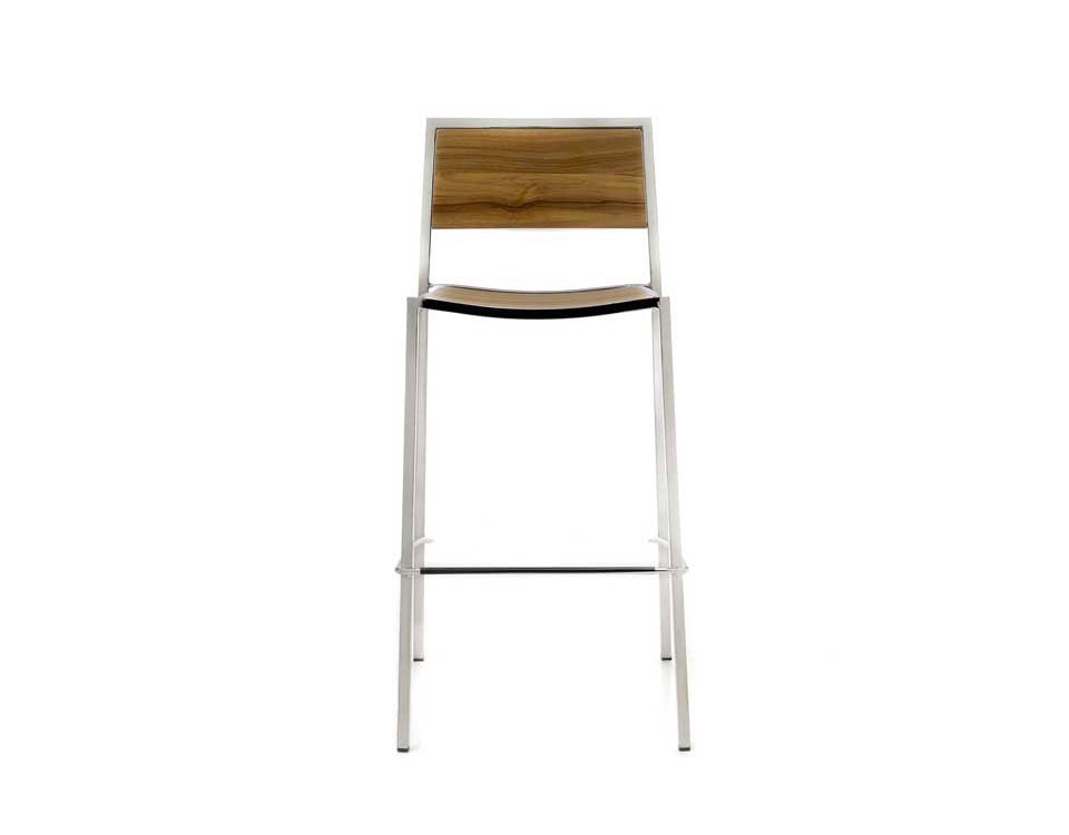 Stackable counter barstool in two heights by Altek Italia Design