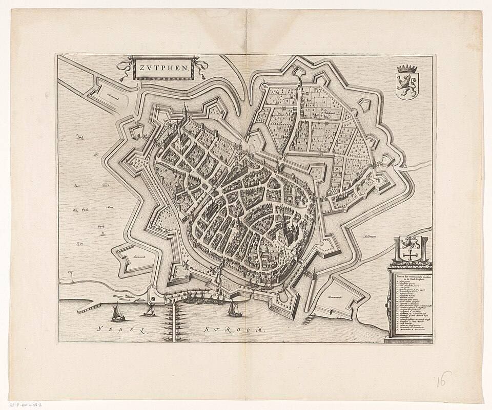 Zutphen 1652 Blaeu