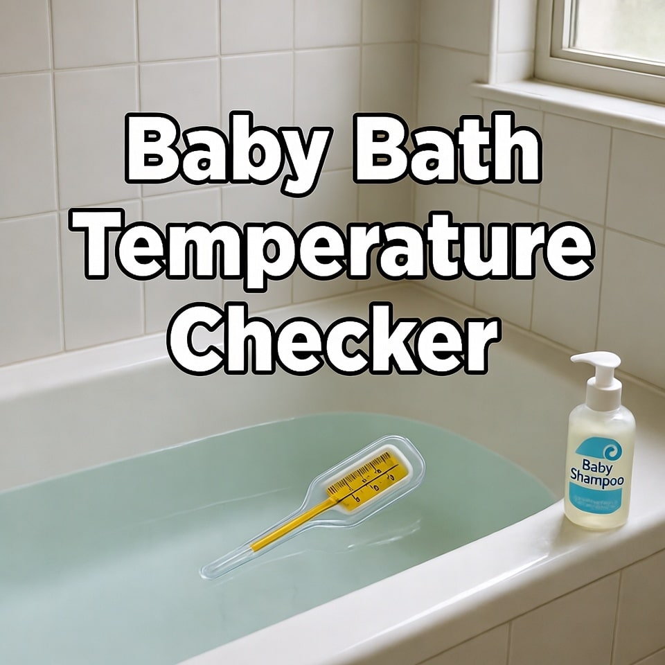 Safe Baby Bath Temperature Guide: How to Get it "Just Right" in 2026 3 Baby Bath Temperature Checker