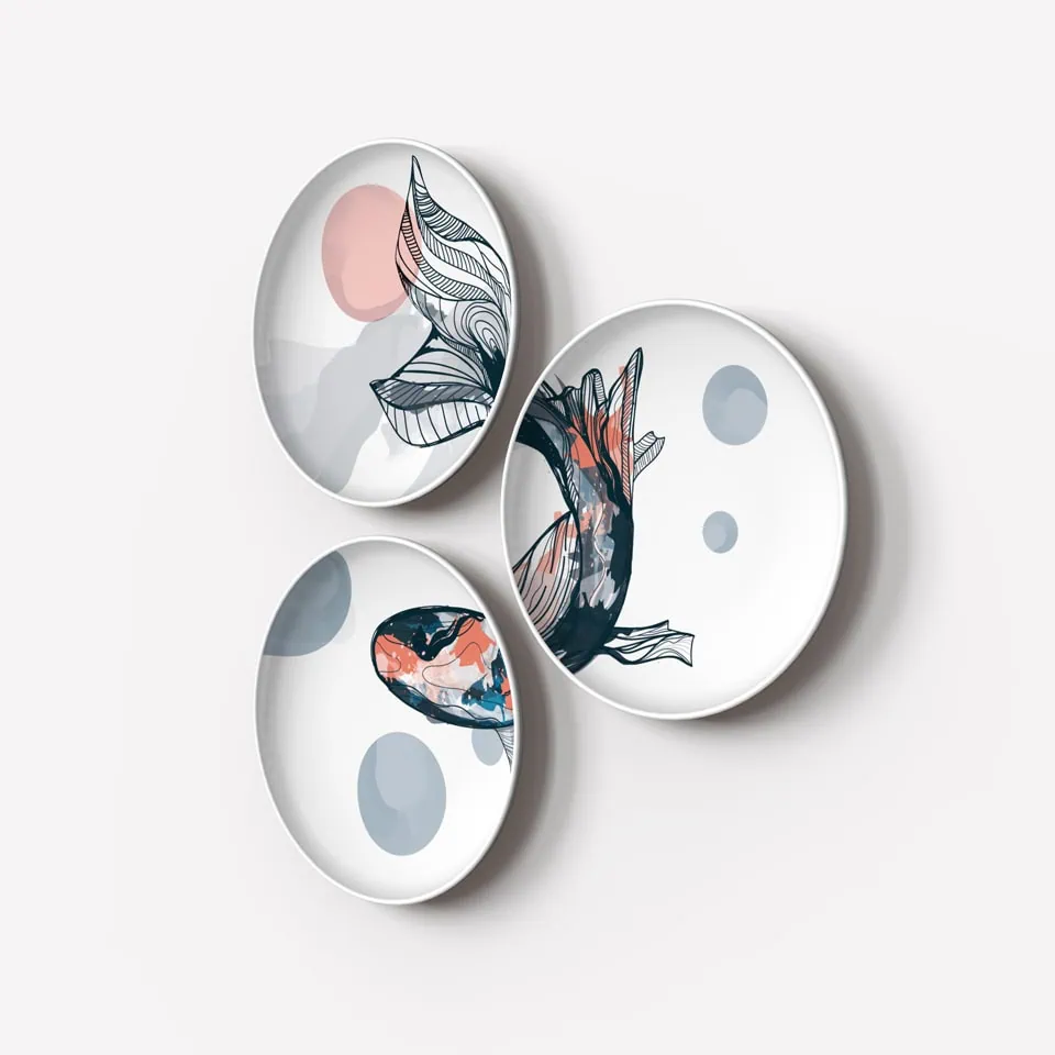 Koi Fish - Veiled Rose Pink, 3 pcs