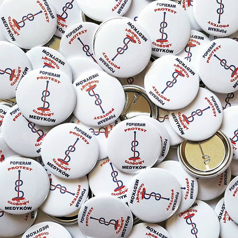 przypinki strajk medyków protest lekarzy