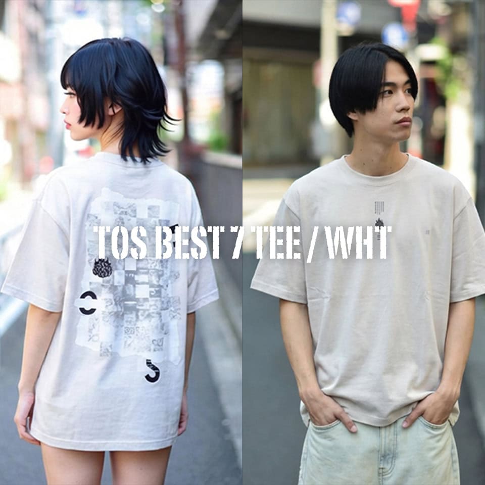 TOS BEST 7 TEE / WHT