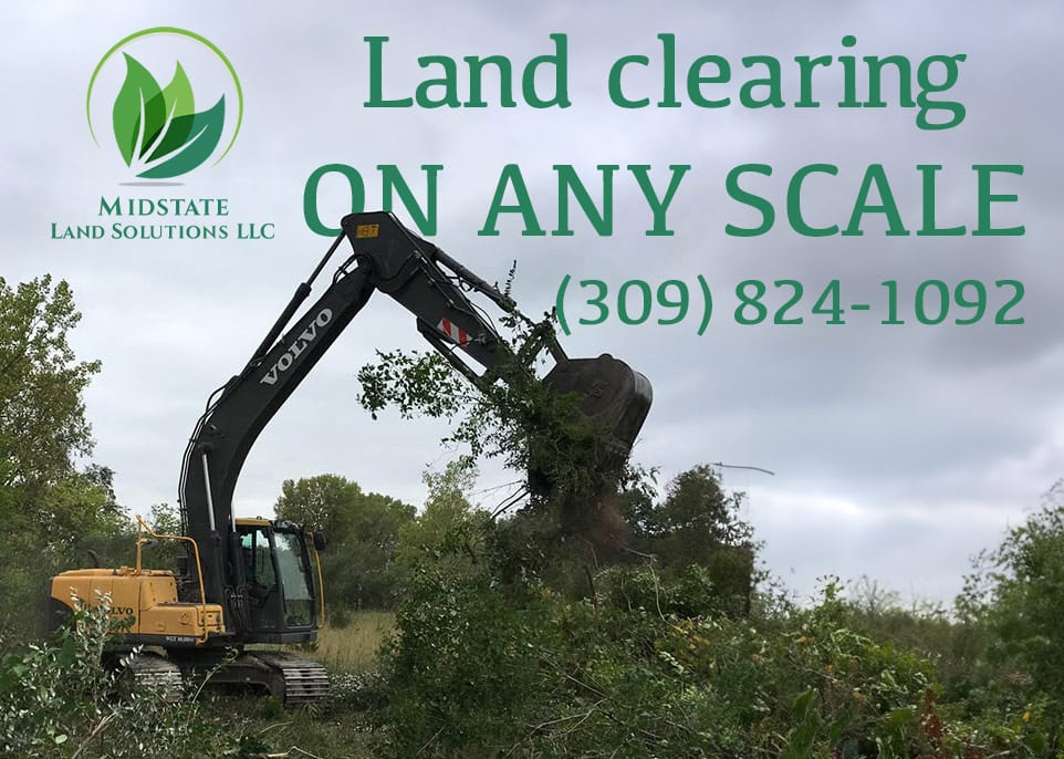 Land clearing in central Illinois