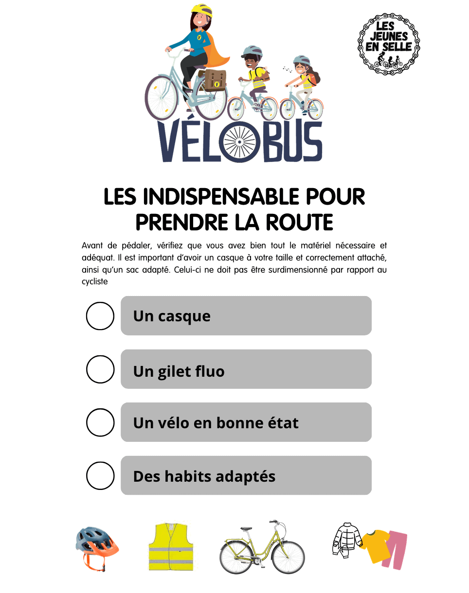 Les indispensable pour PRENDRE LA ROUTE