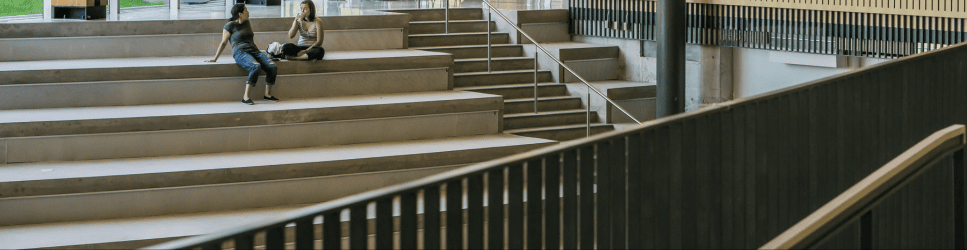 Image of a university communal space for Arts header iamge