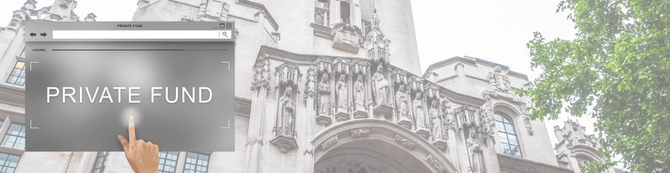 Image of Private Fund button and Supreme Court.