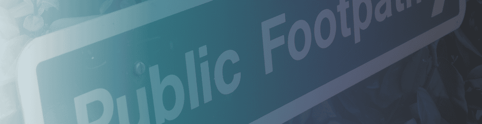 Image of a public footpath sign