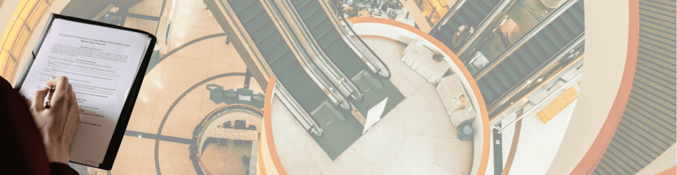 Image of a shopping center for Retail and Leisure sector page header