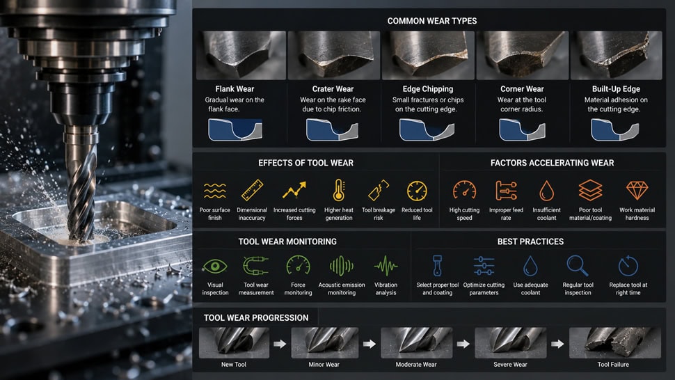 CNC Machining Tool Wear: Causes, Types & Tool Life Optimization