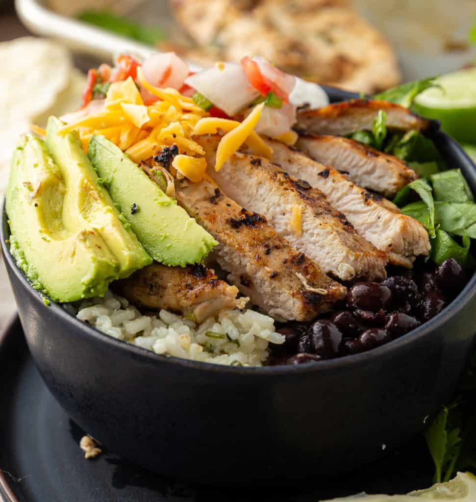 healthy Chicken Burrito Bowl