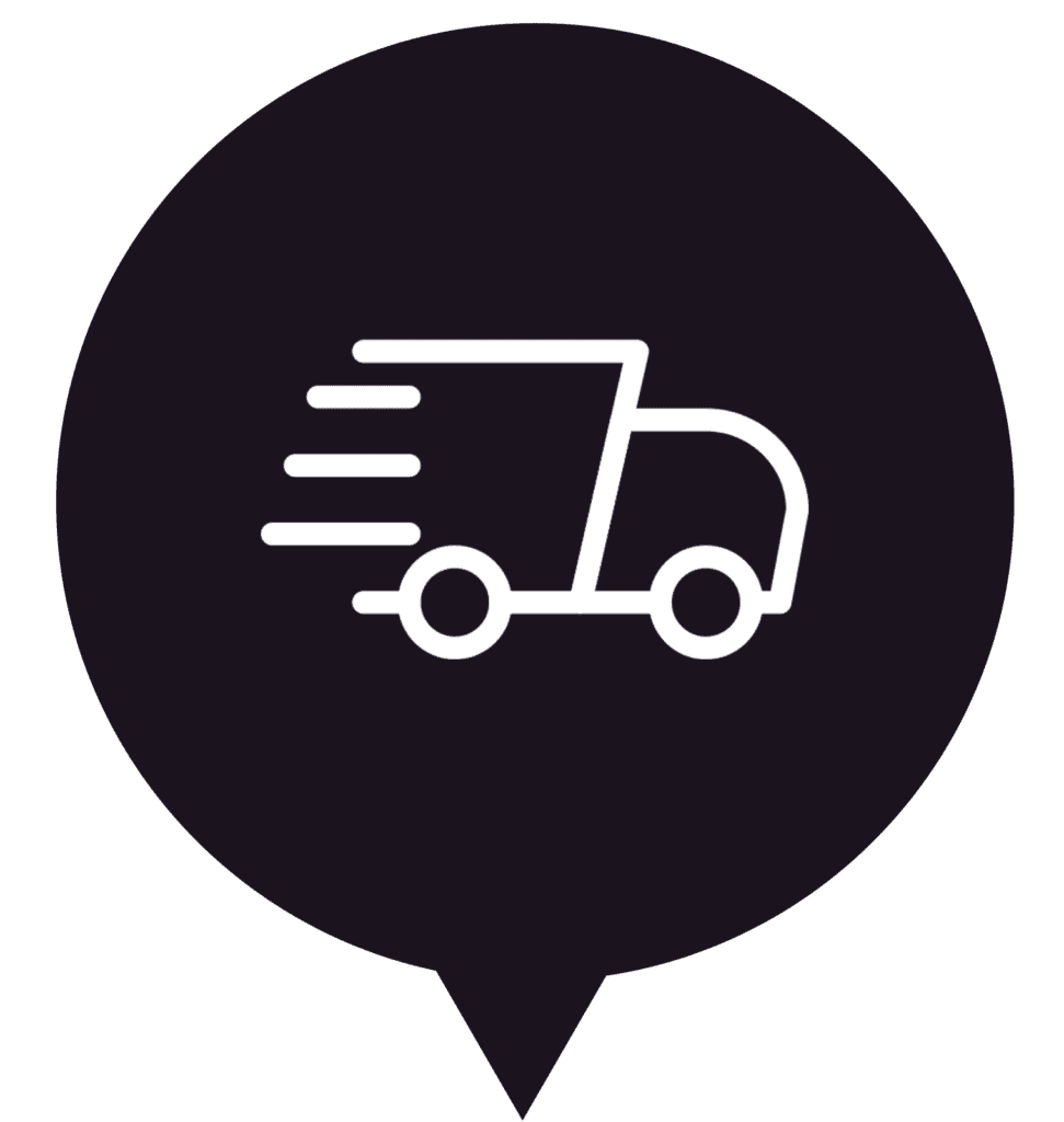 Speedy truck icon representing express delivery