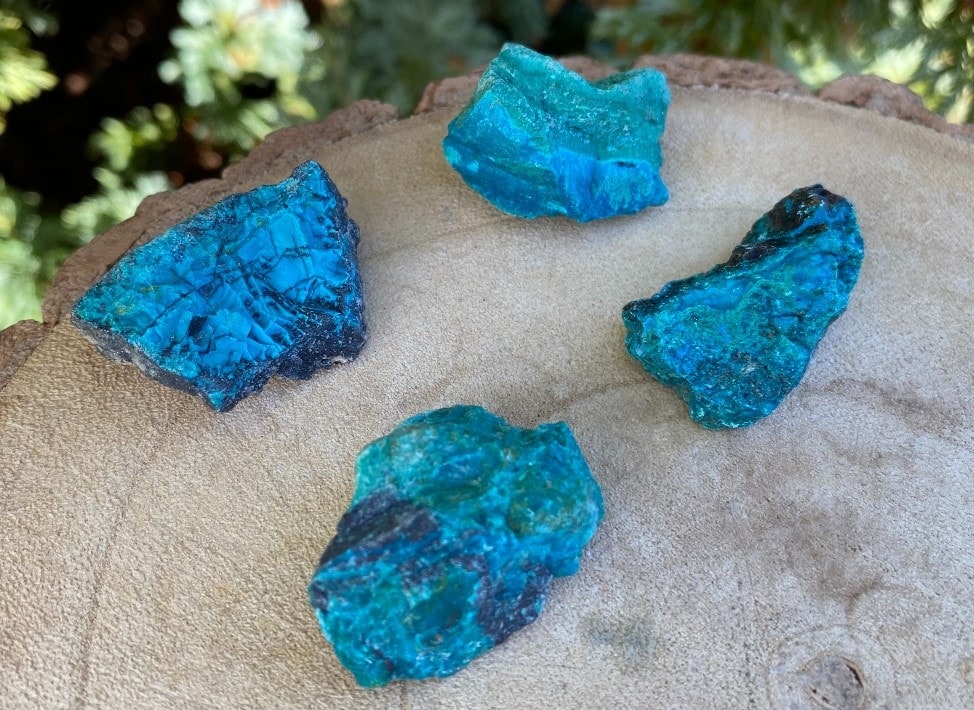 Spiral Crystals UK - Chrysocolla Rough Small