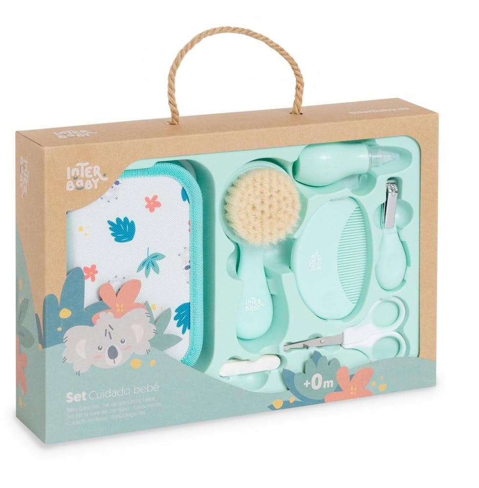 set cuidado bebe verde