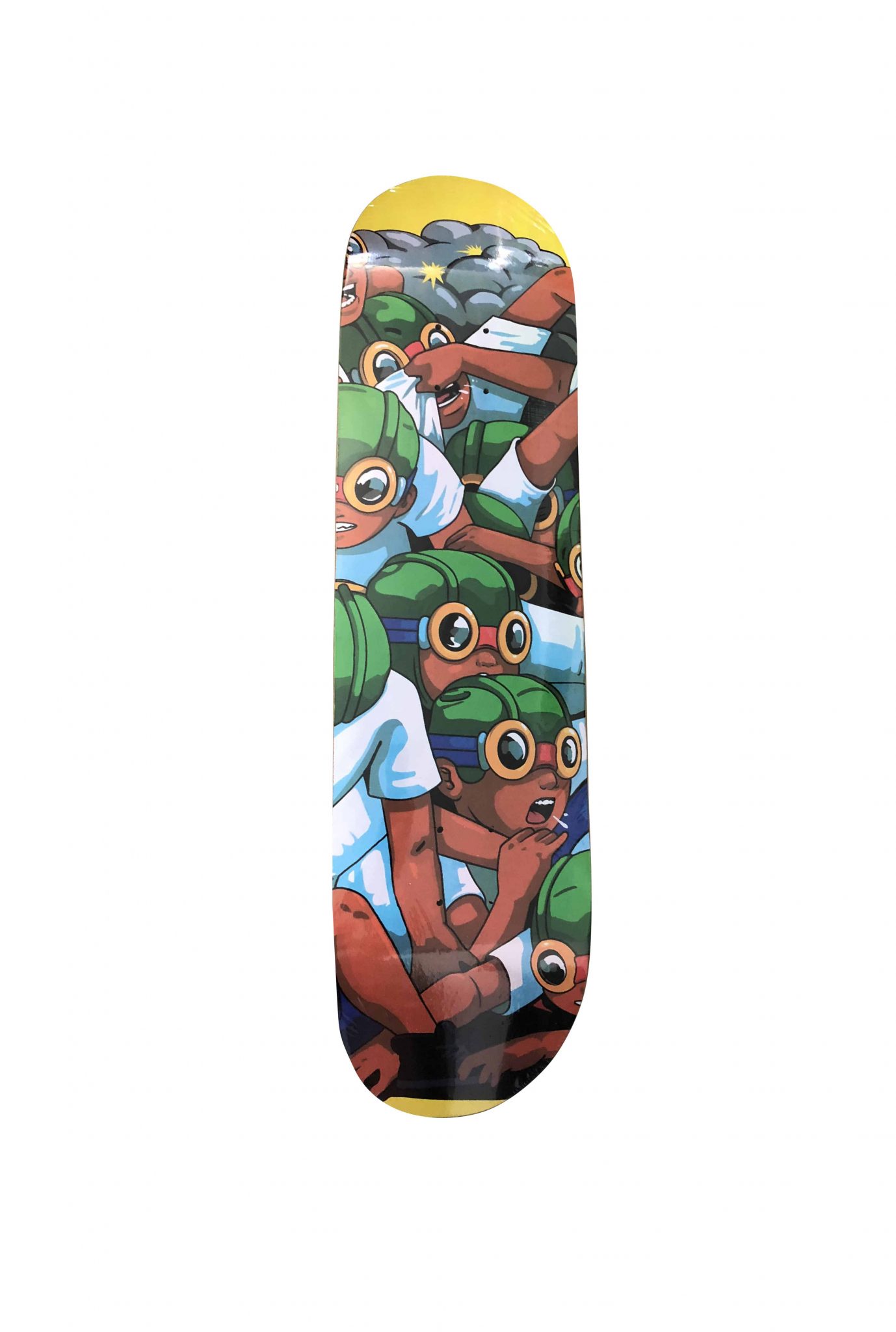 Lot #HB29-020 – Hebru Brantley Flyboys Skateboard Skate Deck Artist Skateboards Hebru Brantley