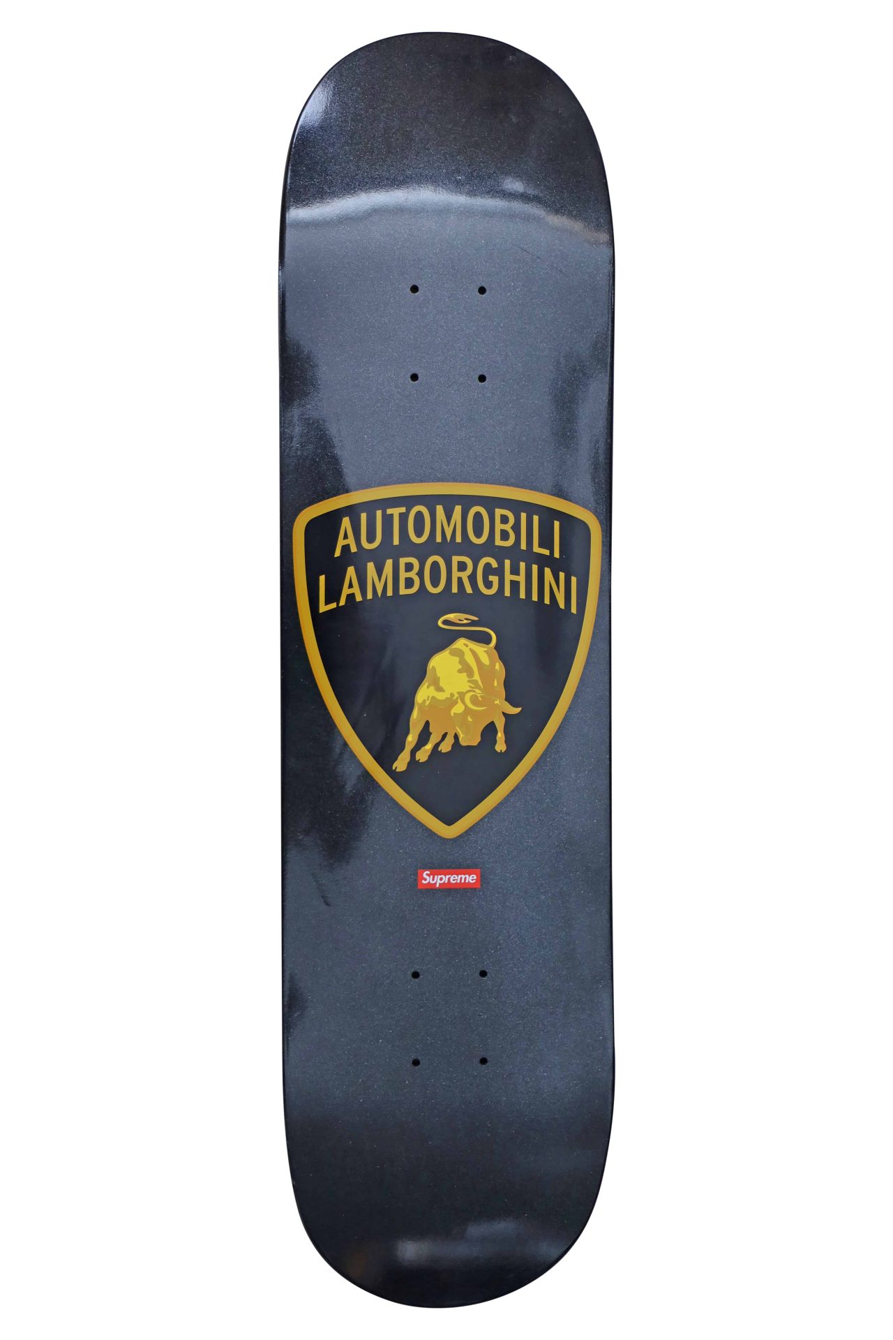 Lot #12797 – Supreme x Automobili Lamborghini Skateboard Skate Deck Artist Skateboards Automobili Lamborghini