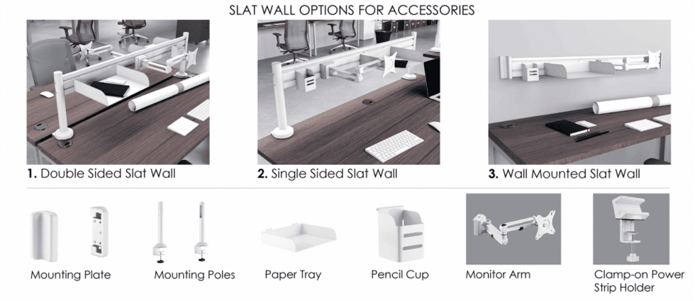 Slat wall options