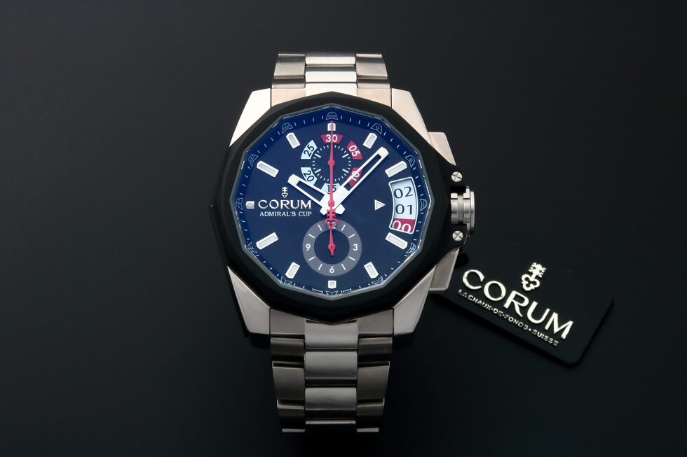 Lot #3241 – Corum Admirals Cup Regatta 45 Watch 040.101.04/V200 AN10 Admirals Cup Chronograph